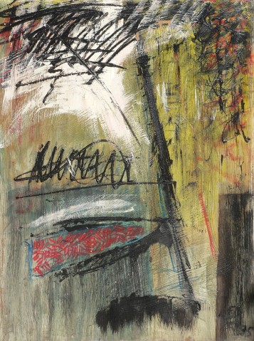 1993 martin franke, faces II, 100 x 75 cm, 1993